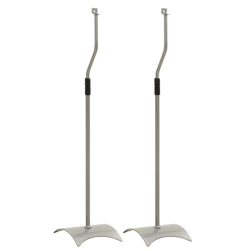 Normes de haut-parleur Vidaxl 2 St Universal Silver Colored