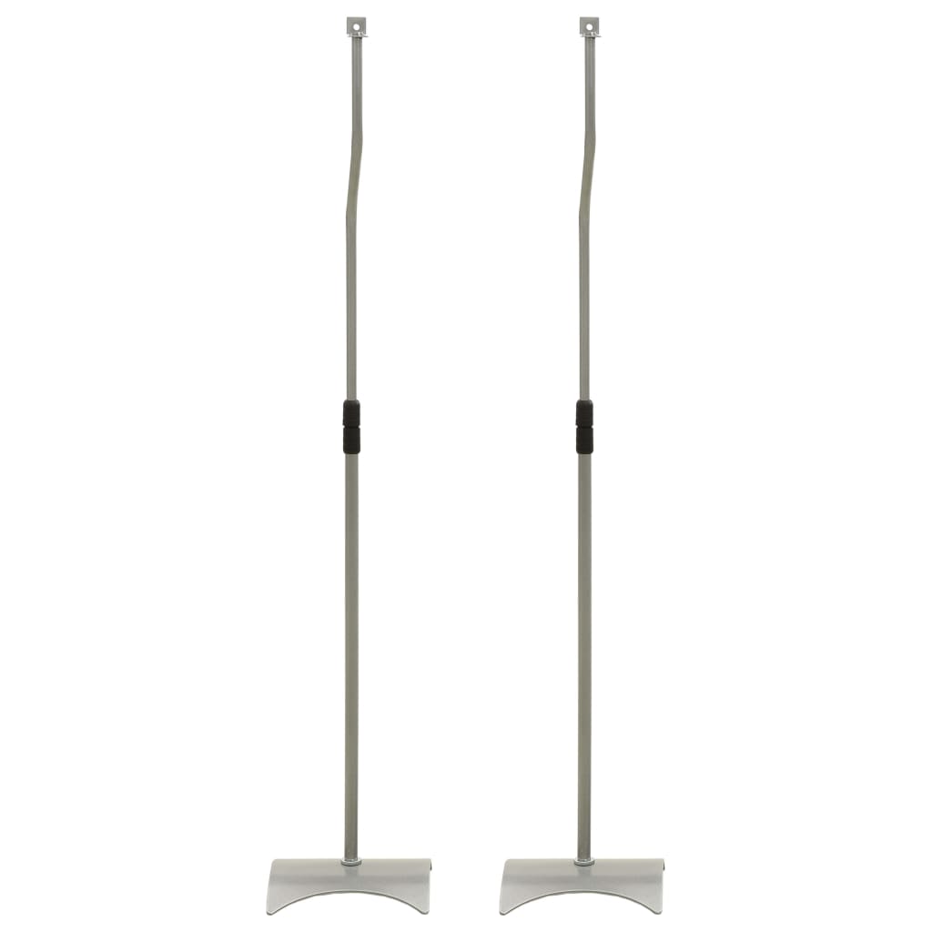 Normes de haut-parleur Vidaxl 2 St Universal Silver Colored