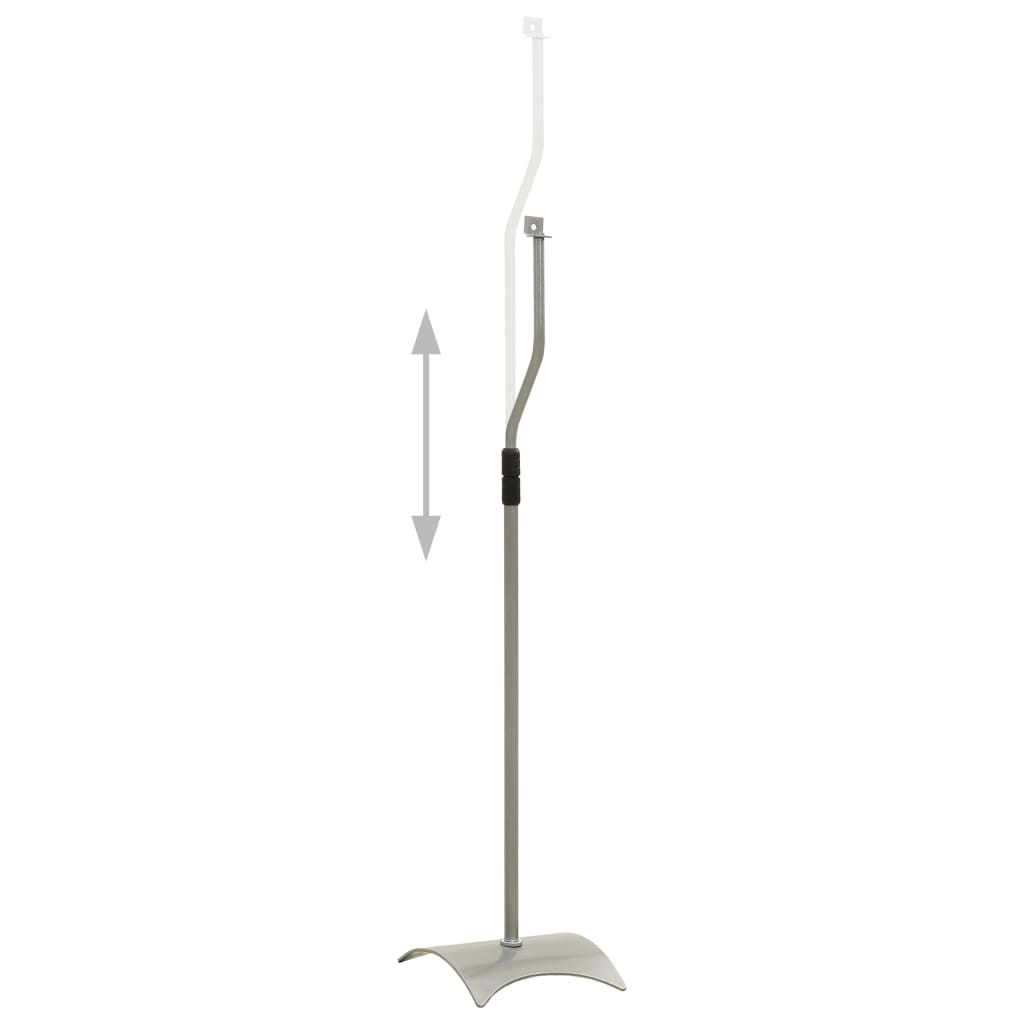 Normes de haut-parleur Vidaxl 2 St Universal Silver Colored