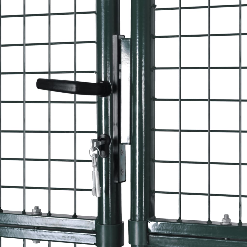 Vidaxl Garden Gate Hekwerk moderne 289 x 200 cm 306 x 250 cm (vert foncé)