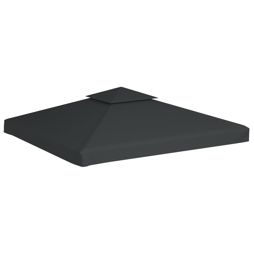 Vidaxl Remplacement Tente Arbor 310 g m² 3x3 m Gris foncé
