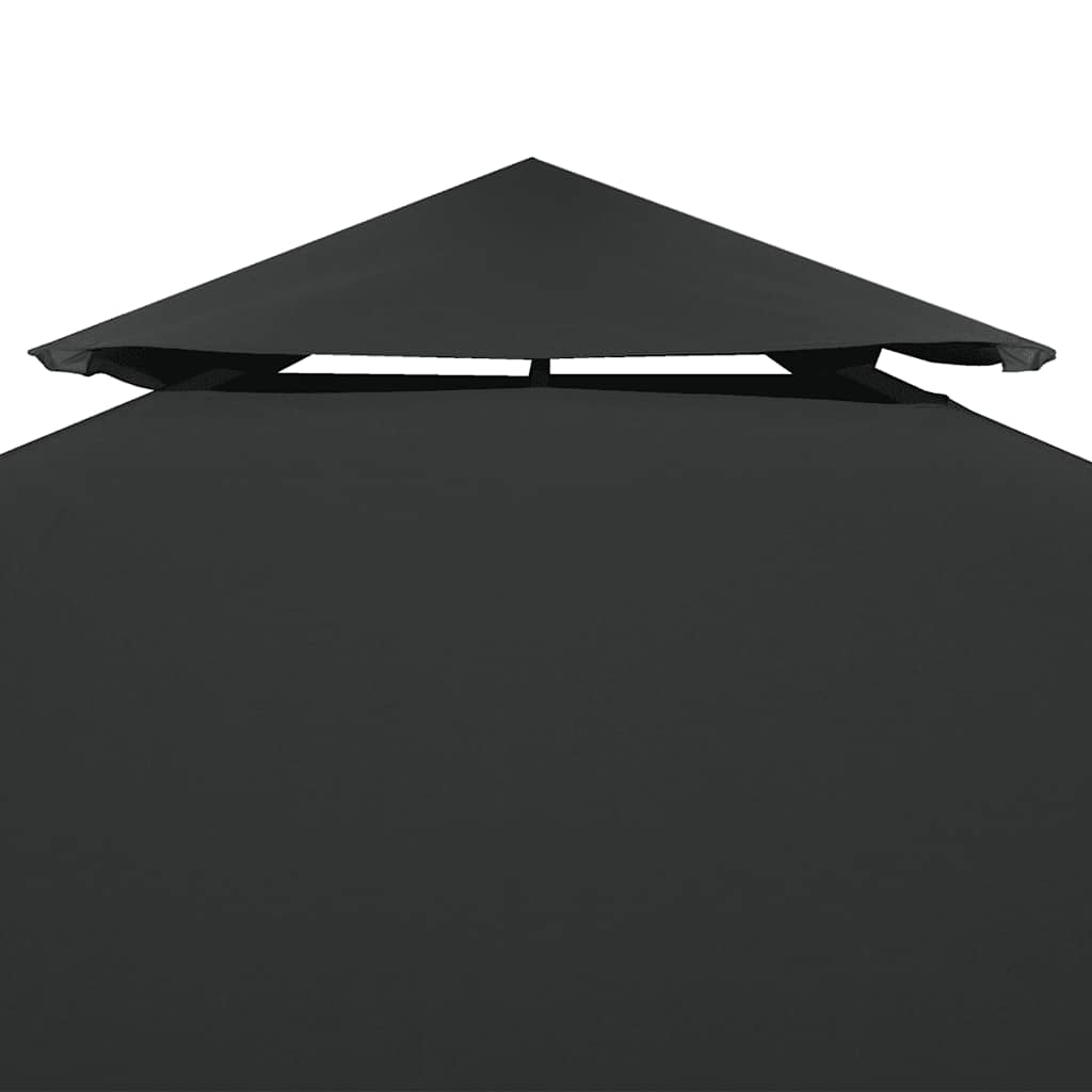 Vidaxl Remplacement Tente Arbor 310 g m² 3x3 m Gris foncé