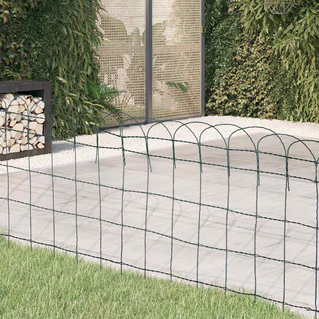 Séparation de la bordure Vidaxl 10x0,65 m de poudre de poudre