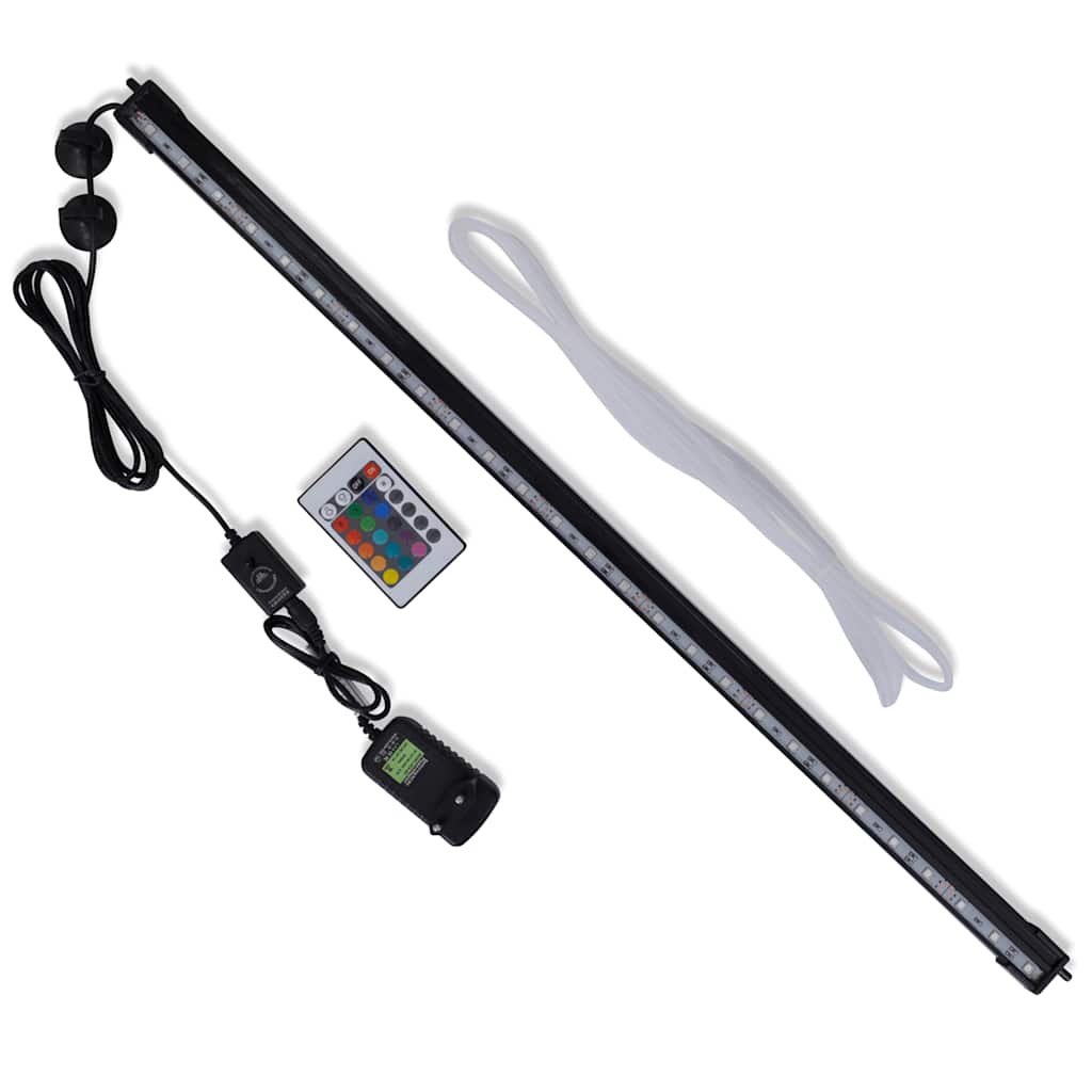 VidaXL Lampe d'aquarium LED avec bulles RVB 71 cm