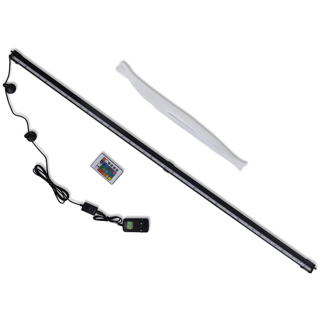 VidaXL Lampe d'aquarium LED avec bulles RVB 107 cm