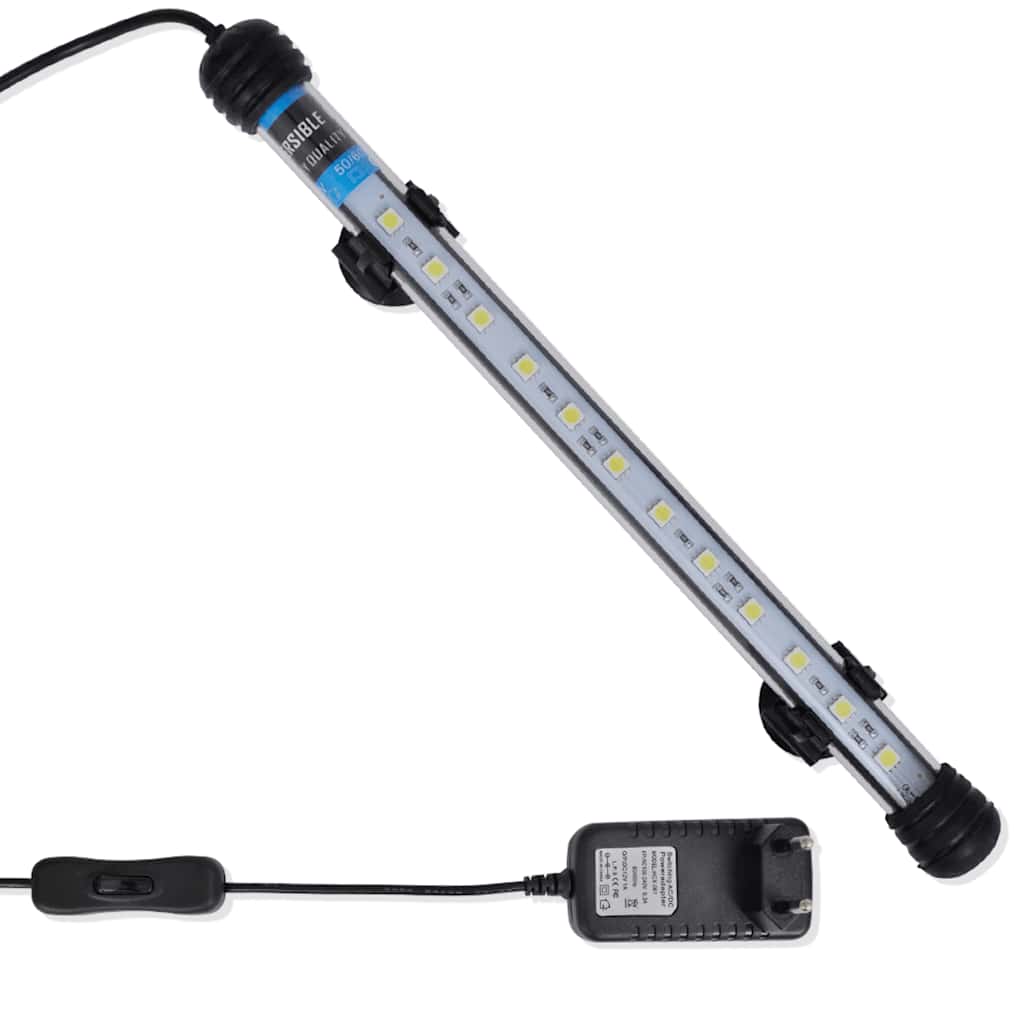 Vidaxxl Lampe d'aquarium LED 28 cm blanc