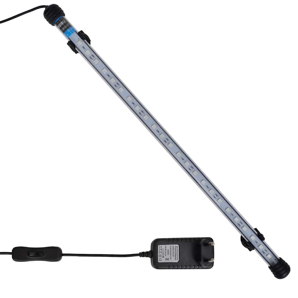 Vidaxxl Lampe d'aquarium LED 48 cm bleue