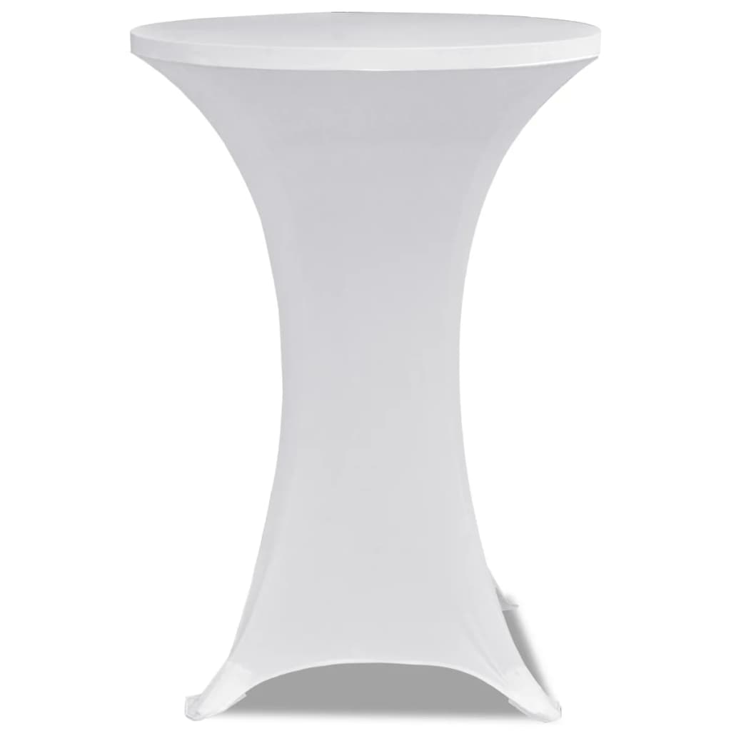 Vidaxl Stand Table Couvercle Stretch Ø80cm Blanc (2 pièces)