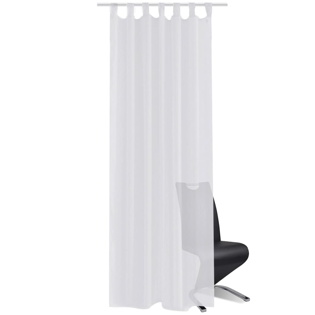 Vidaxl blanc Vetrage 140 x 225 cm 2 pièces