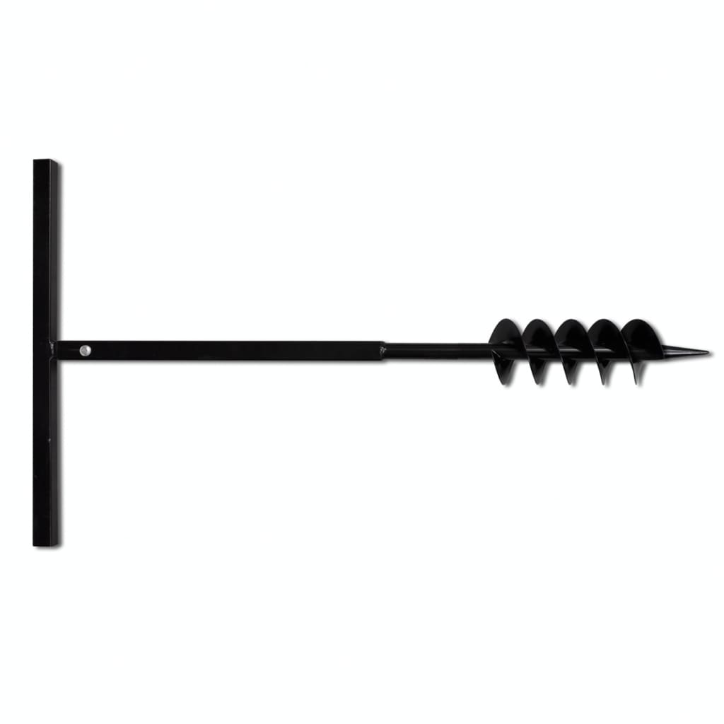 Vidaxl Ground Drill 100 mm avec acier d'extension de 5 m