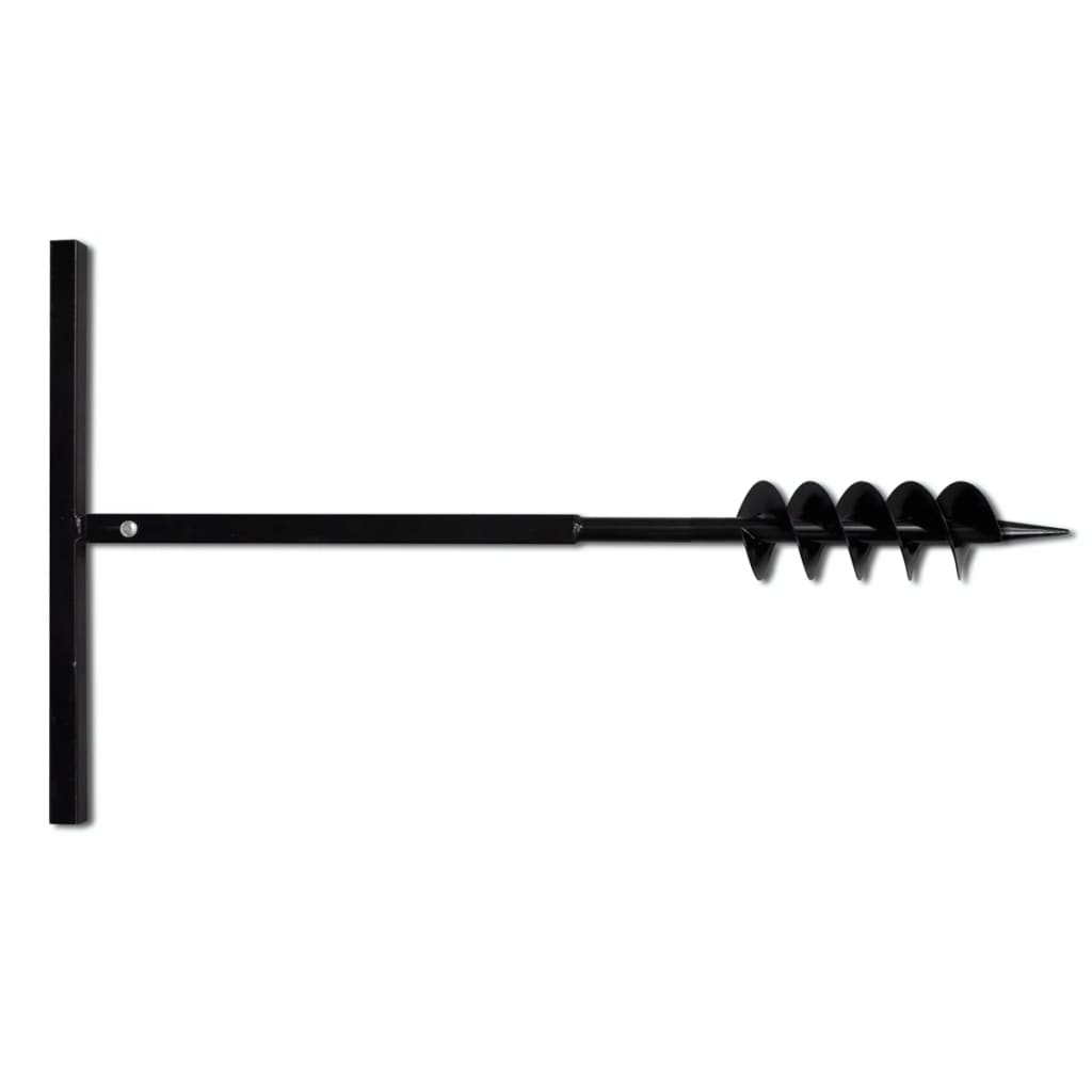 Vidaxl Ground Drill 100 mm avec acier d'extension de 13 m