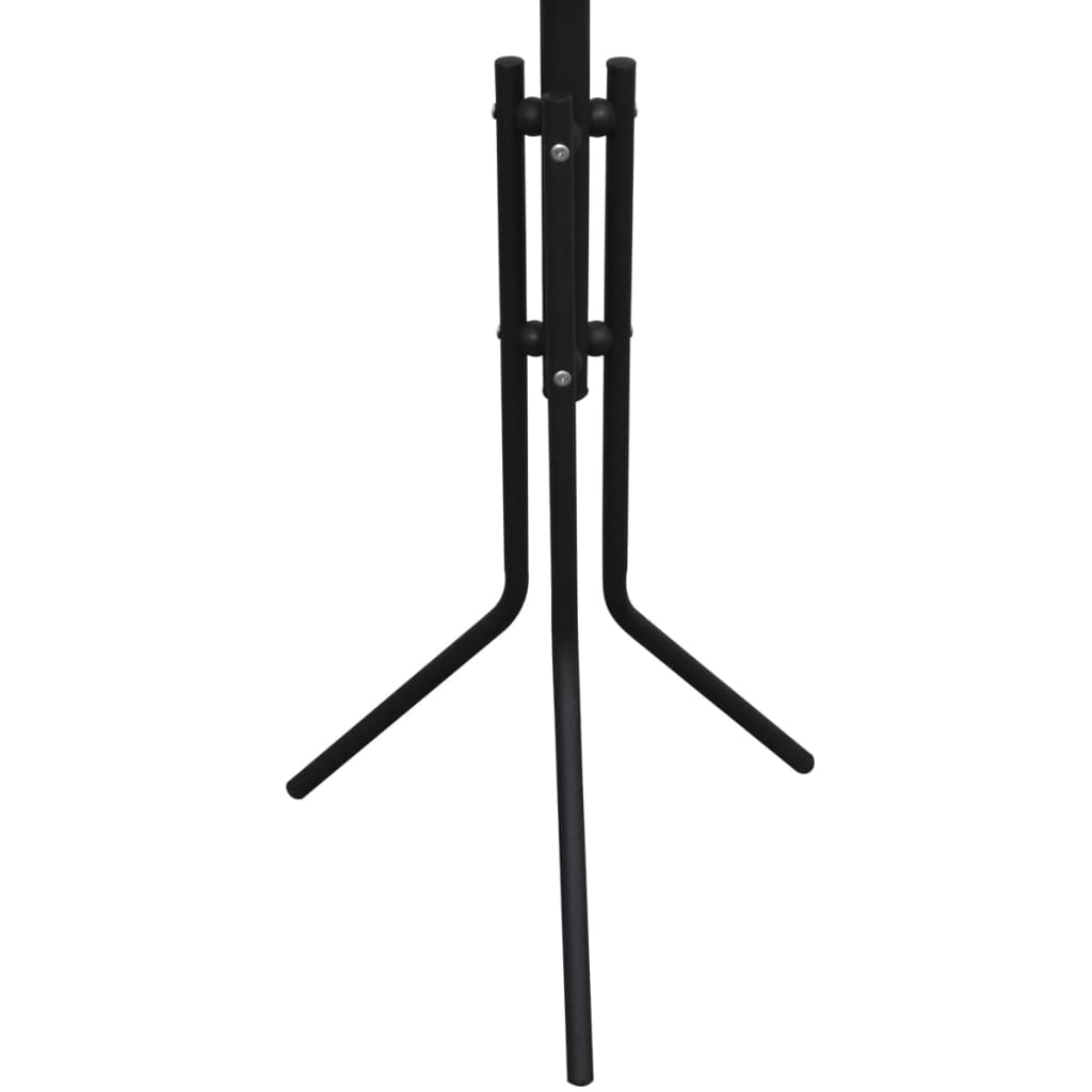 Vidaxl manteau rack métal noir
