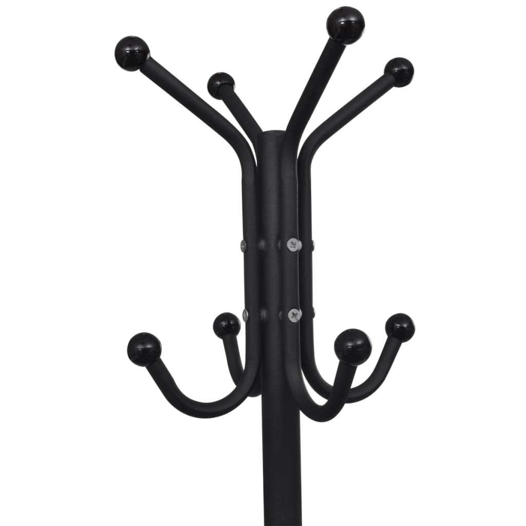 Vidaxl manteau rack métal noir