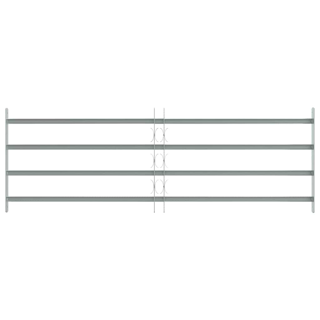Protection de fenêtre Vidaxl réglable avec 4 RODS CROSS-RODS 1000-1500 mm