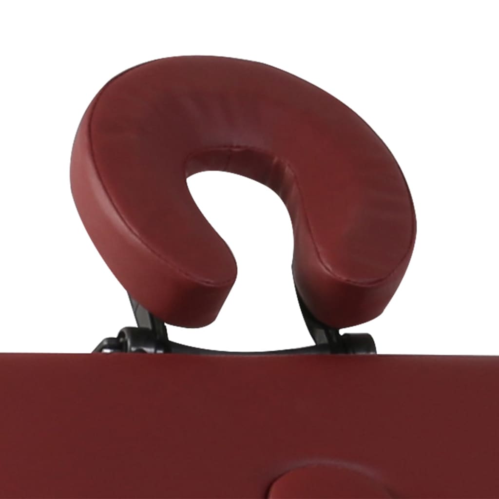 Vidaxl Massage pliable Tableau 3 zones avec cadre en bois (rouge)