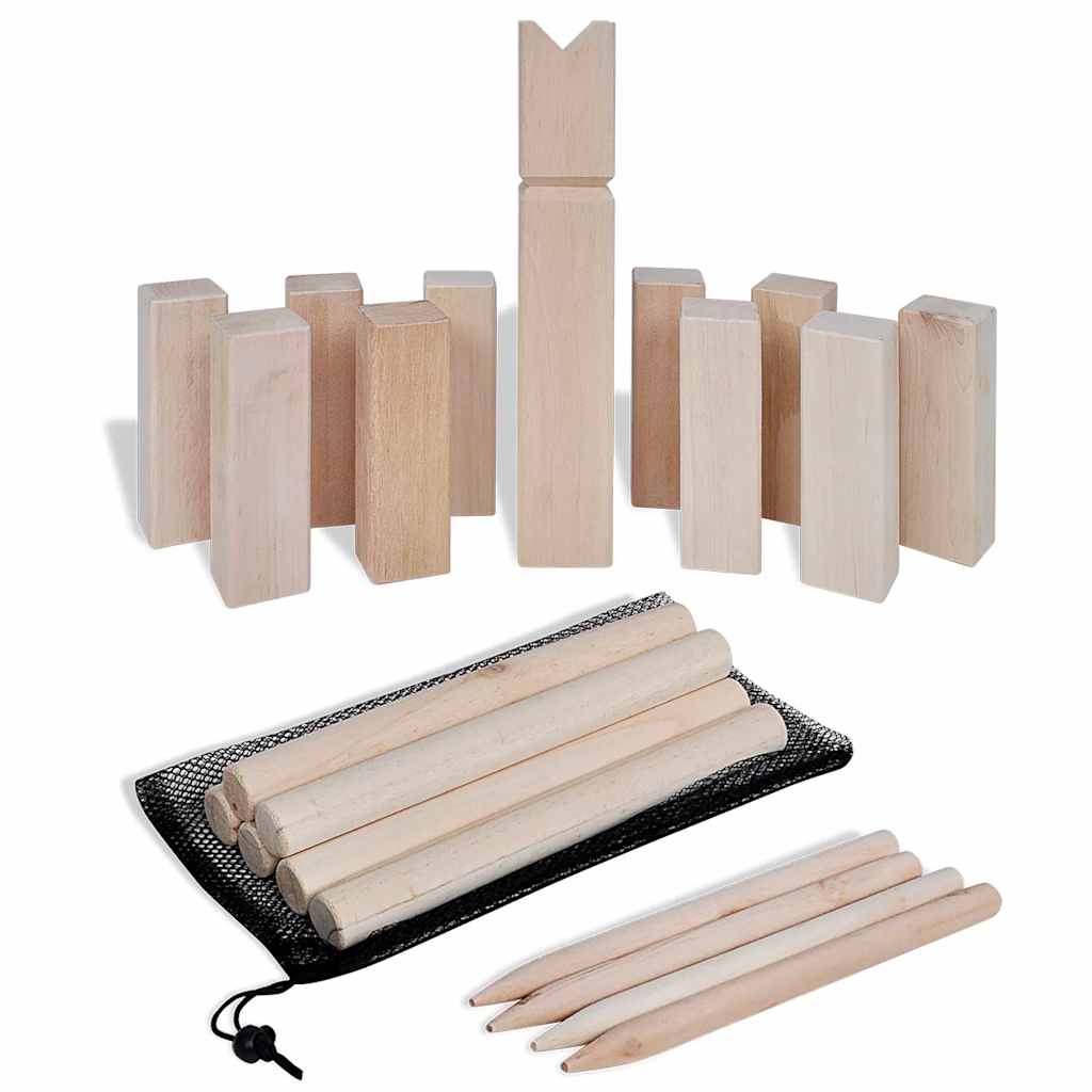 Ensemble de jeux Vidaxl Wooden Kubb
