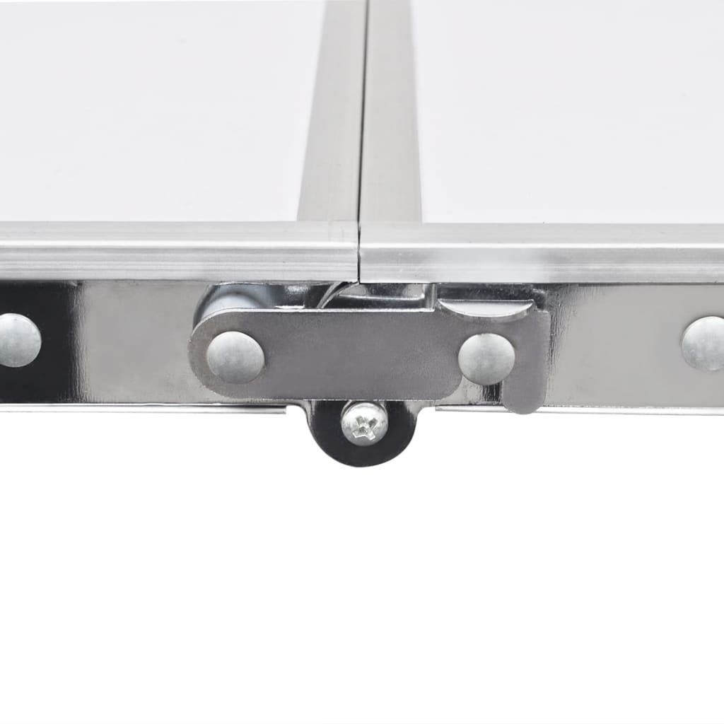 Table de camping Vidaxl en hauteur réglable avec 6 selles 180x60 cm