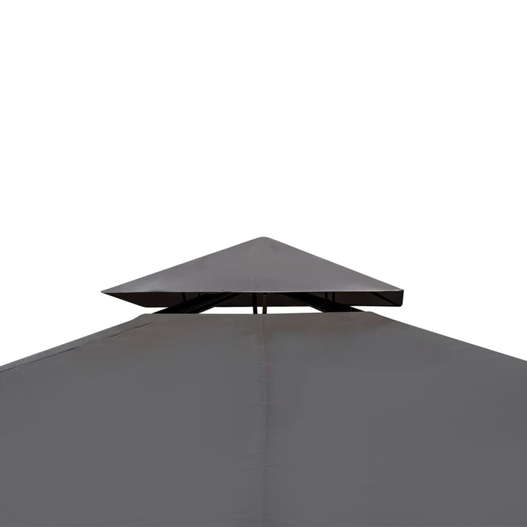 Arbor vidaxl avec toit 3x4 m gris foncé