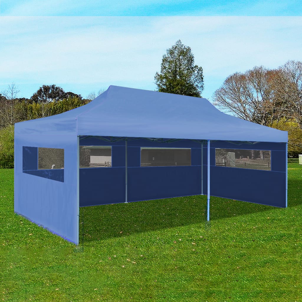 Vidaxl PartyTent pop-up pliable 3x6 m bleu
