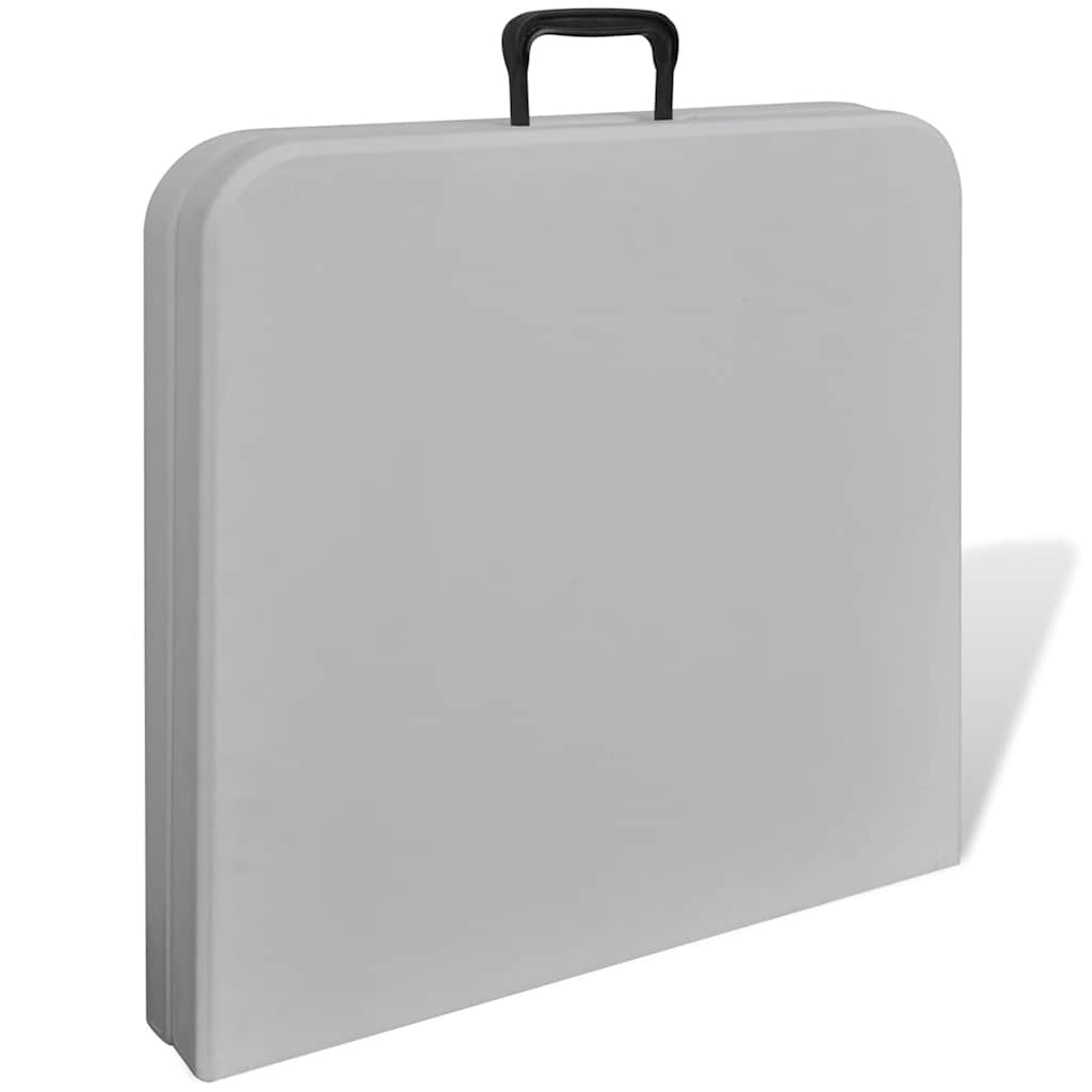 Table de pliage Vidaxl pour l'extérieur de 122 cm HDPE blanc