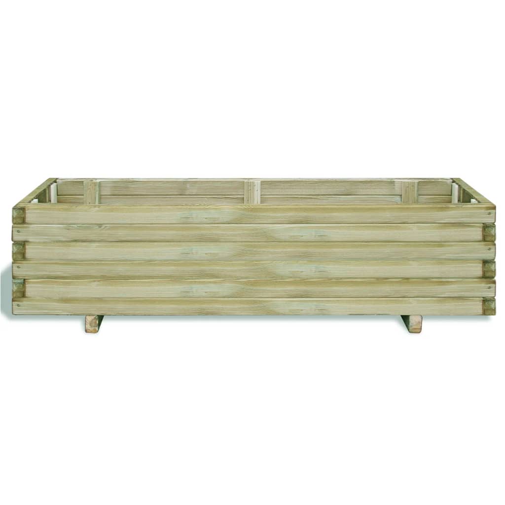 Vidaxl planter surélevé rectangulaire 120x40x30 cm bois