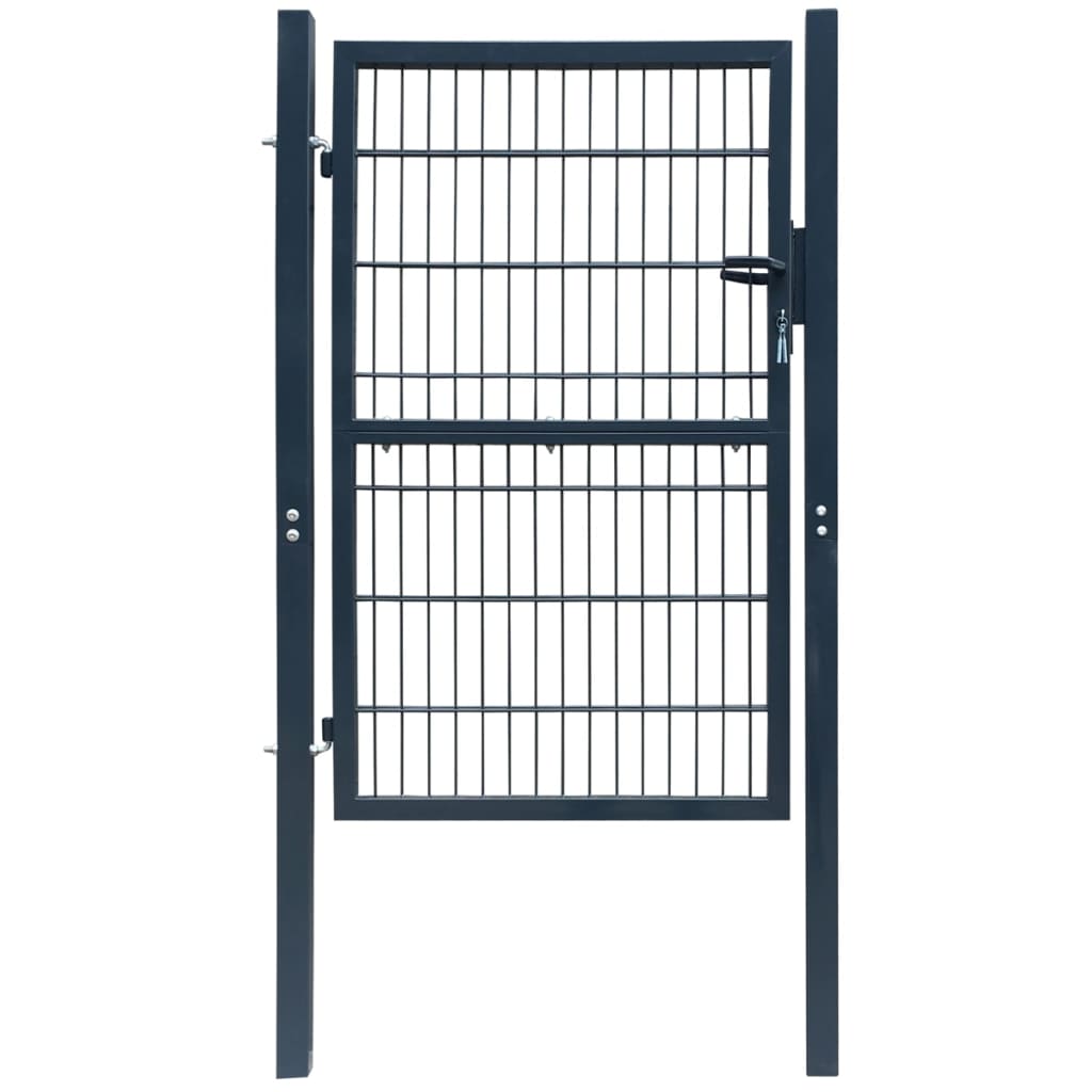 Vidaxl Port Double Rod (cheville) 106x210 cm gris anthracite