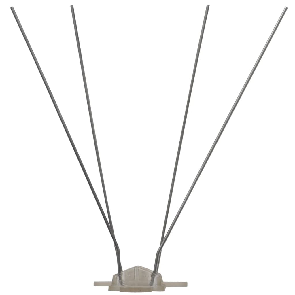 VidaXL épingles à pigeons Birding avec 4 rangées 6 pièces 3 m en plastique