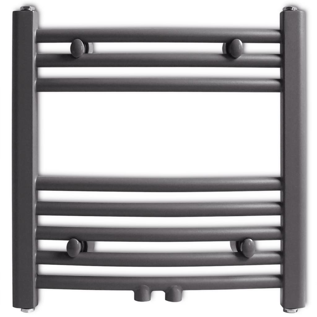 Rack de serviette de radiateur vidaxl plié 480x480 mm gris