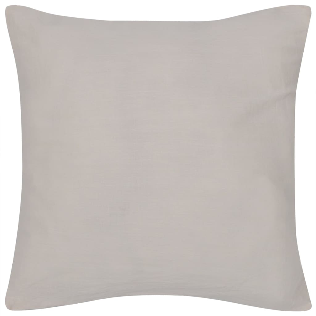 Coussin de vidaxl couvre le coton 50 x 50 cm beige 4 pièces
