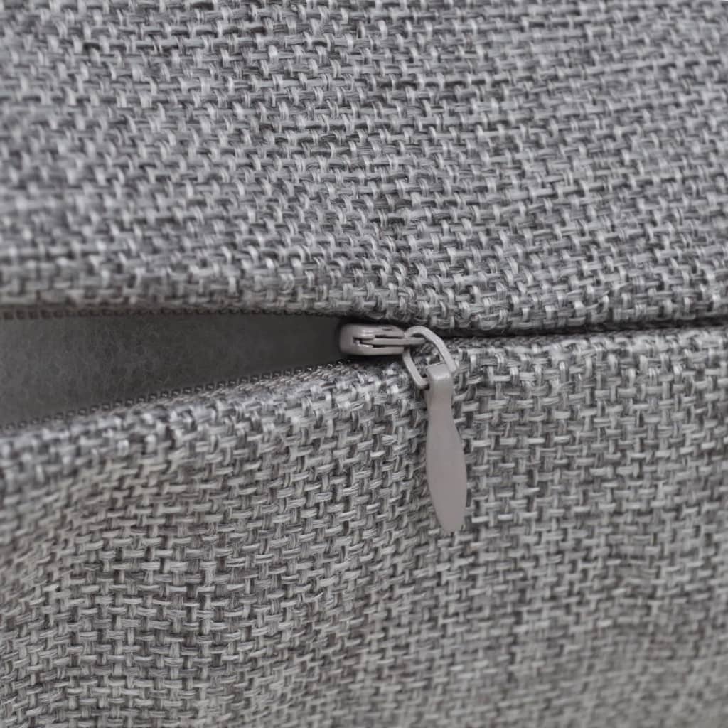 Coussin vidaxl couvre le linge look 40 x 40 cm anthracite 4 pièces