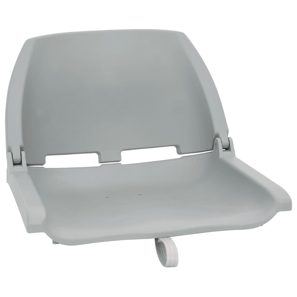 Vidaxl 4 pièces de siège de bateau ensemble gris pliable