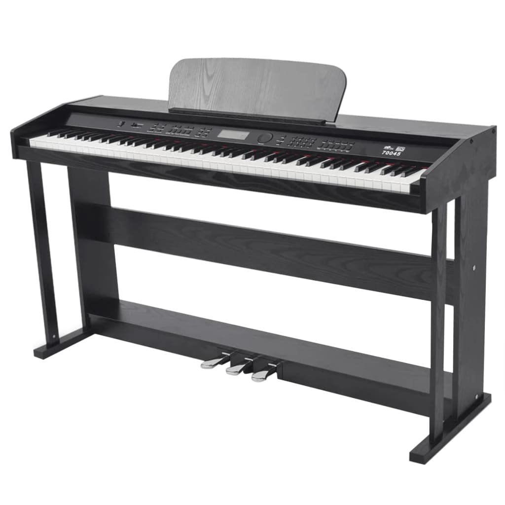 VidaXL piano numérique avec pédales 88 touches noir
