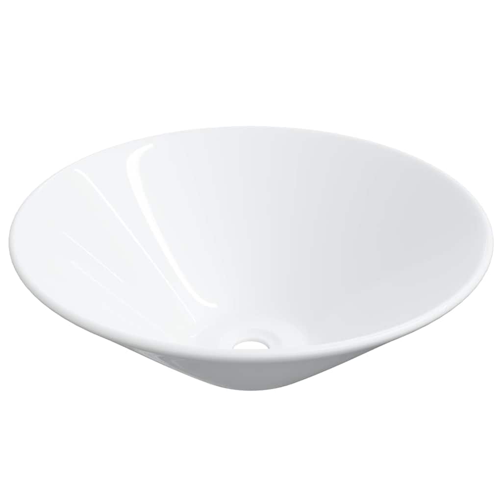 Vidaxl Watens 2 PCS 42x42x14 cm blanc céramique