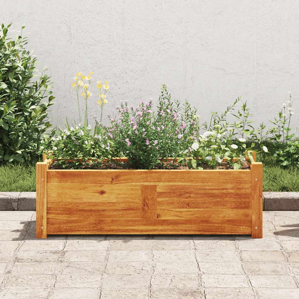 Vidaxl Planter a augmenté 76x27.6x25 cm Acaciahout