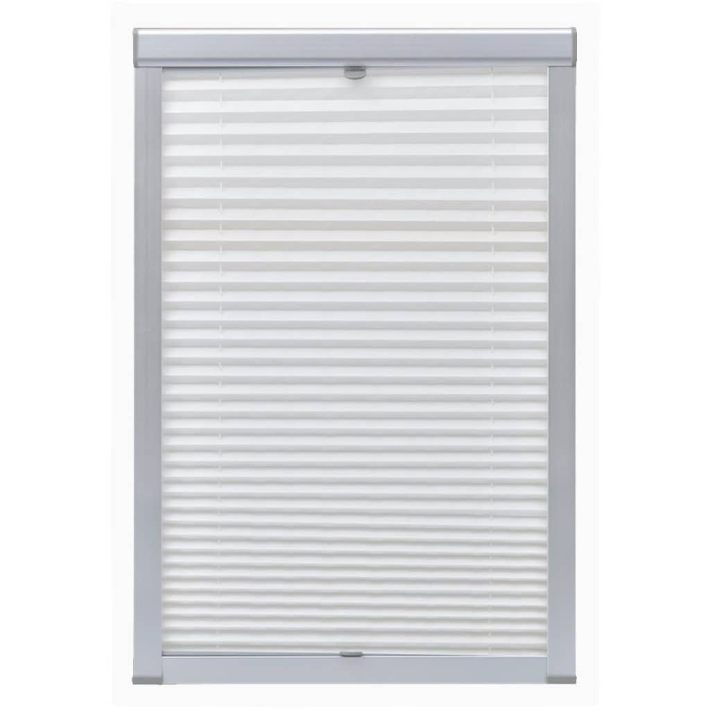 Vidaxl rouleau aveugle plissé blanc m06 306