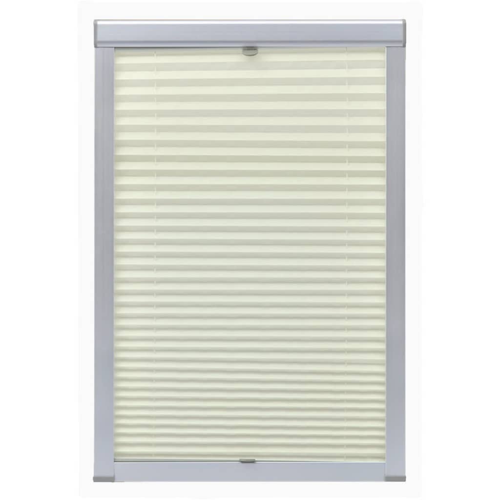 Vidaxl rouleau aveugle crème plissée M04 304
