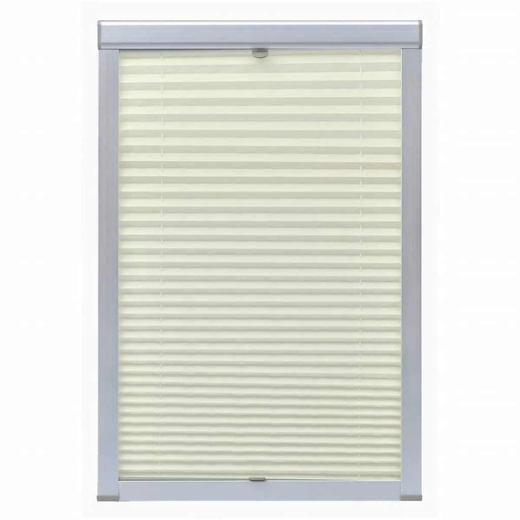 Vidaxl rouleau aveugle crème plissée M06 306