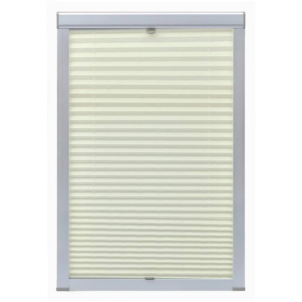 Vidaxl rouleau aveugle crème plissée P06 406