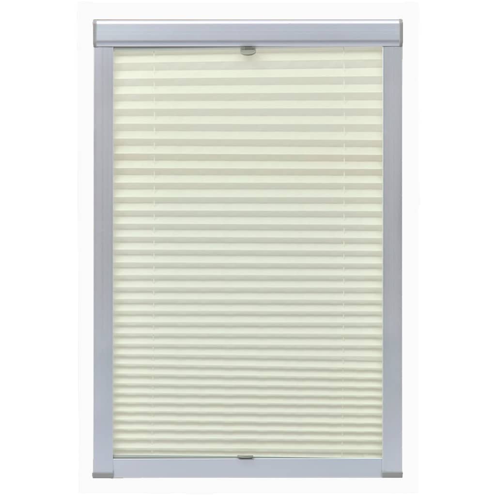 Vidaxl rouleau aveugle crème plissée U08 808