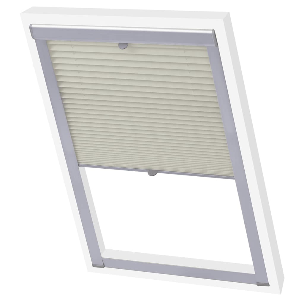 Vidaxl rouleau aveugle crème plissée U08 808