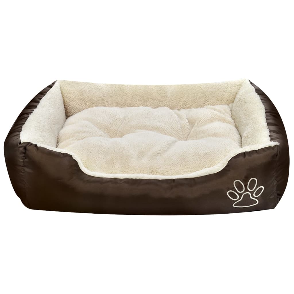 Vidaxl Chien lit marron et beige xxl