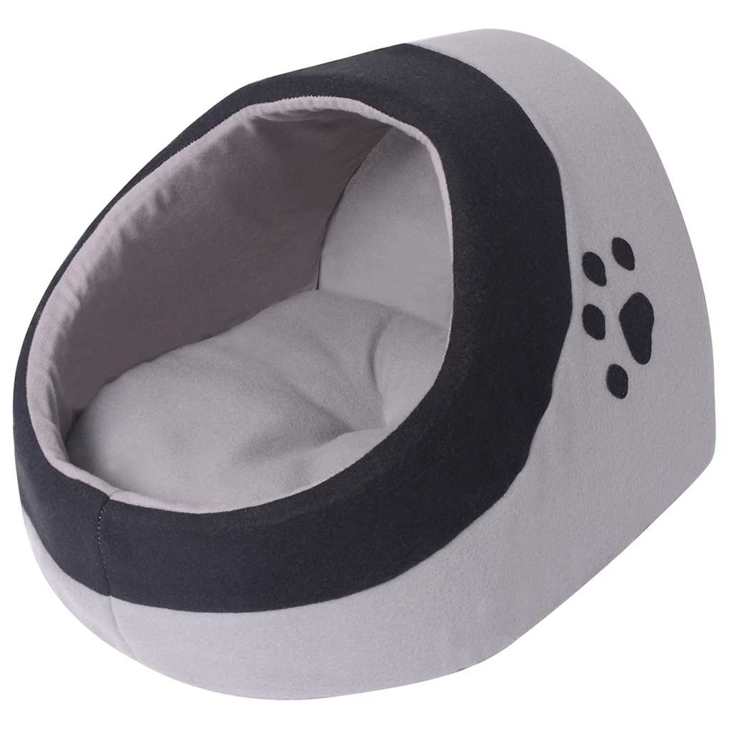 Vidaxl Cat panier m gris et noir