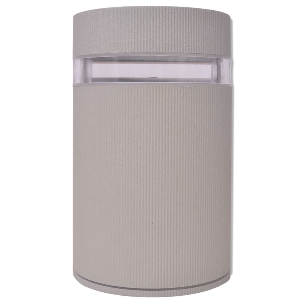 Vidaxl Lampe murale pour l'hémisphère extérieur aluminium gris
