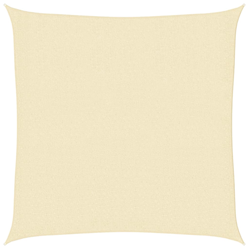 Vidaxl Sunshade HDPE Cream carré 3,6x3,6 m