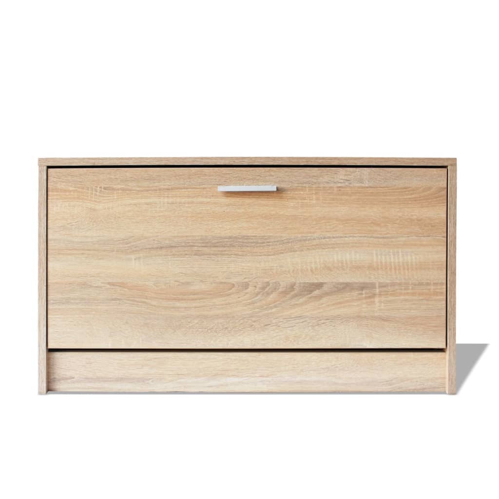 Banc de rangement de chaussures vidaxl 80x24x45 cm coloré en chêne