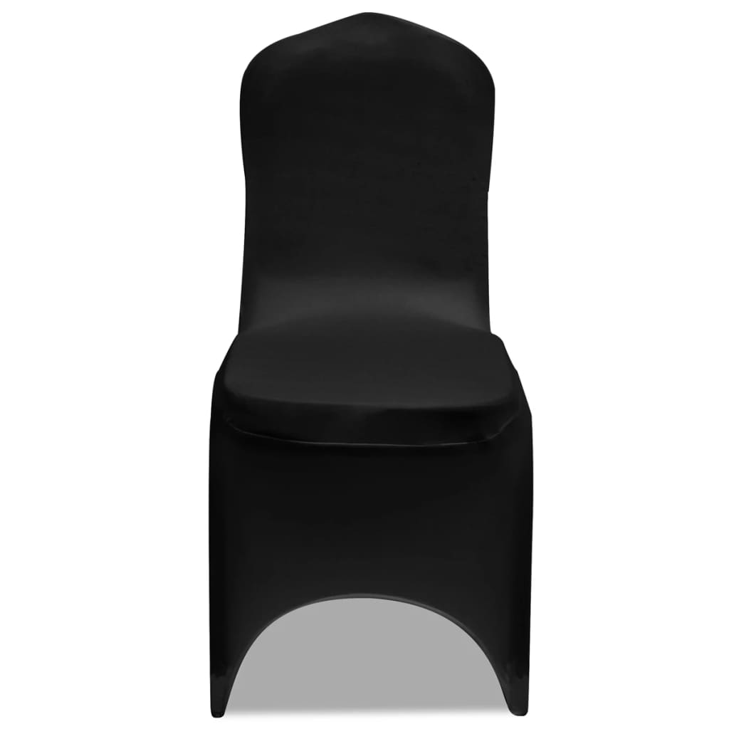 Couverture de chaise vidaxl stretch 4 pièces noires