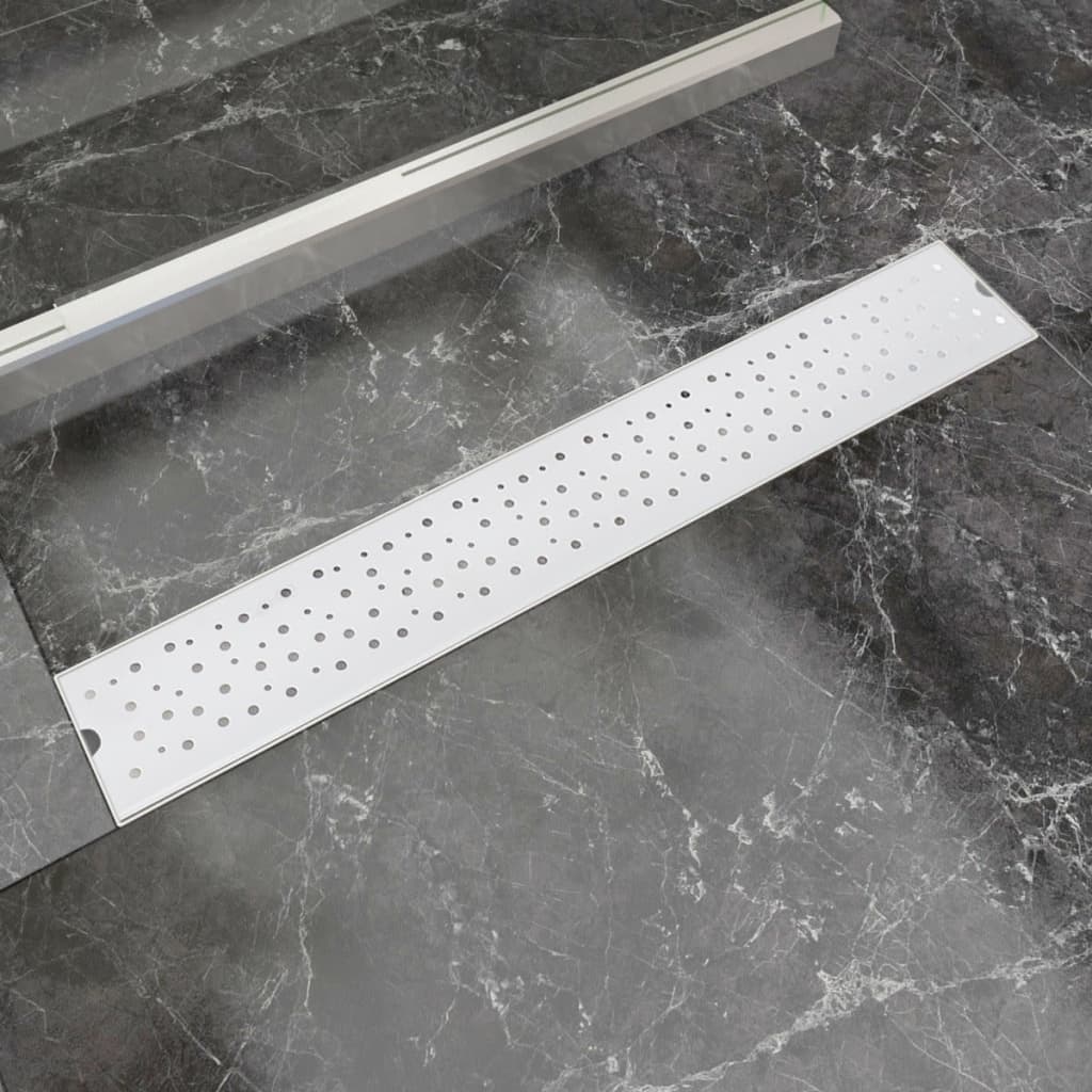 Vidaxl Douleur de douche Bubble rectangulaire 730x140 mm en acier inoxydable