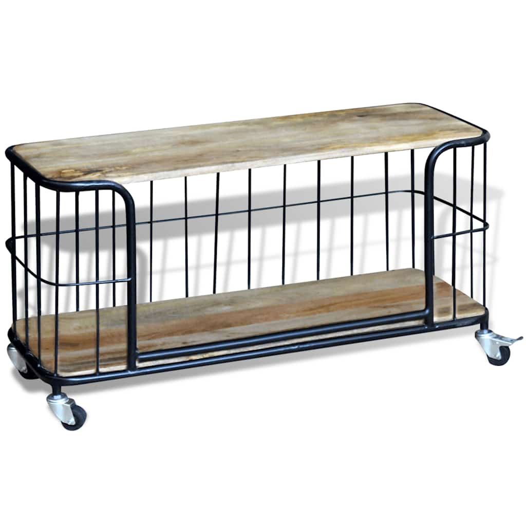 Vidaxl tv-meubel100x40x45 cm massief mangohout