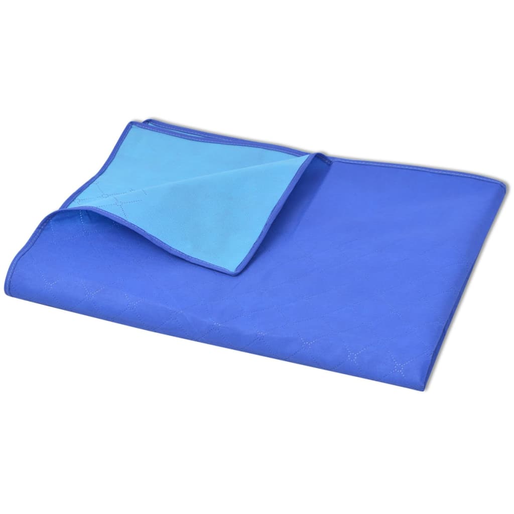Vidaxl Picnic Rug 100x150 cm bleu et bleu clair