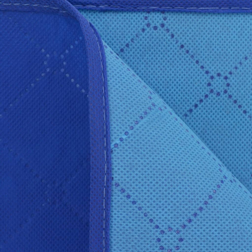 Vidaxl Picnic Rug 100x150 cm bleu et bleu clair